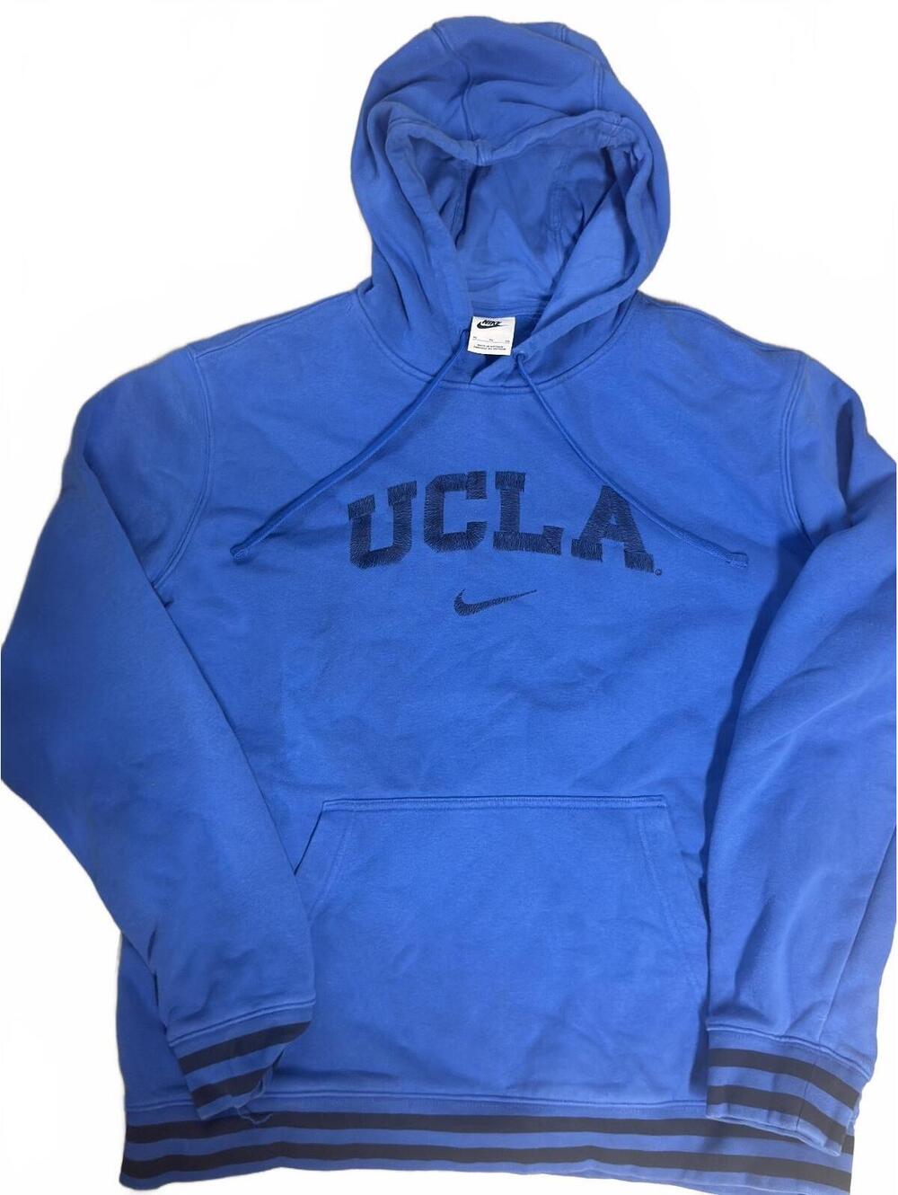 Nike UCLA Blue Hoodie Sweatshirt XL Made in Vietnam